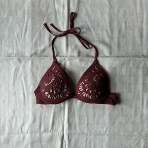 Shade & Shore Burgundy Bikini Top